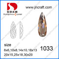 Pujiang Factory Flat Back Decorative Drop Glass Stone for Garment